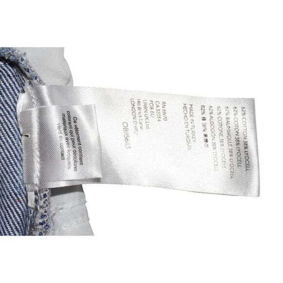 We The Free by Free People Striped Denim Shorts Size 26 - Picture 5 of 7